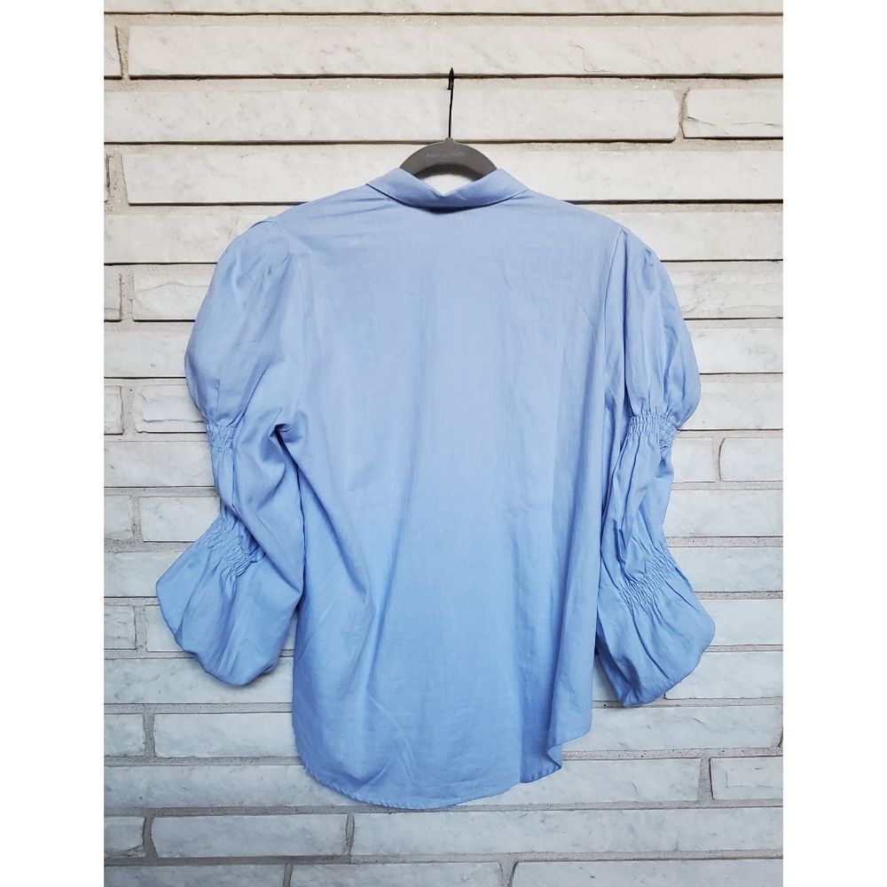 Greyson Button Down Drawstring Puff Sleeve - Picture 3 of 3